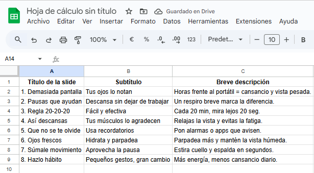Preparar csv para importar Preparar csv para importar